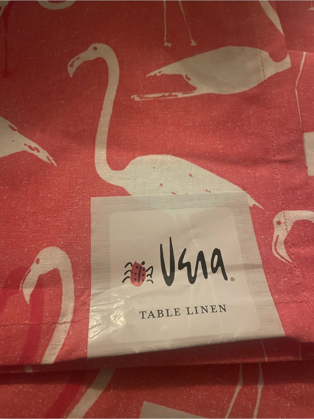 Vera Neumann Pink Flamingo Napkins Set New Dinner Table Linens